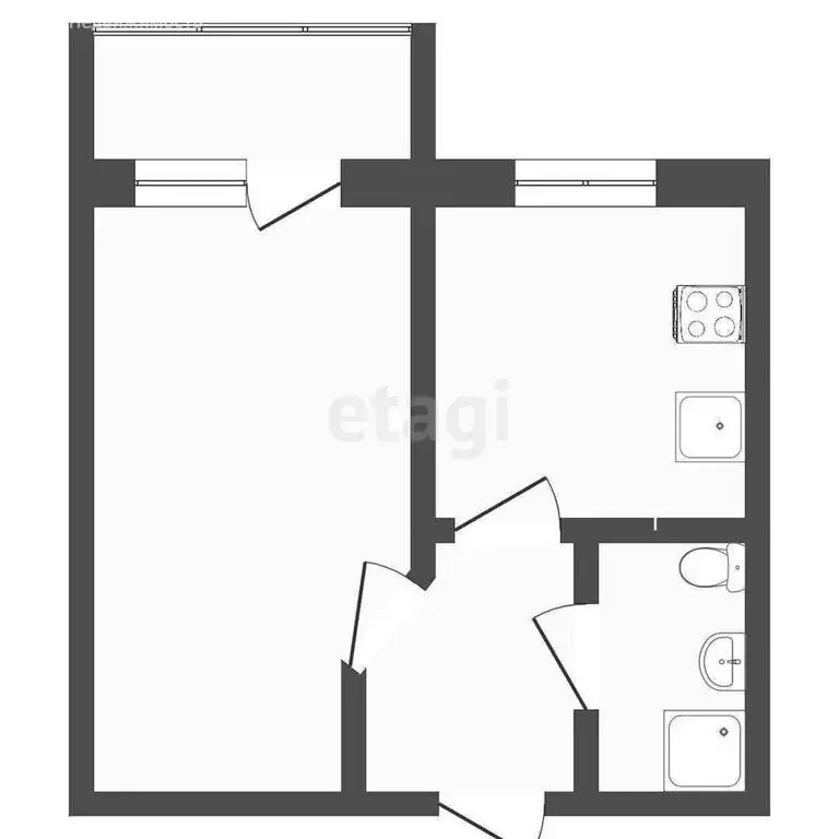 1-комнатная квартира: Улан-Удэ, микрорайон Восточный, улица Камова, 17 ... - Фото 1