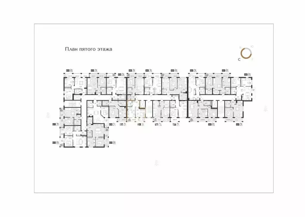 1-комнатная квартира: Светлогорск, Новая улица, 108-114 (43.95 м) - Фото 1