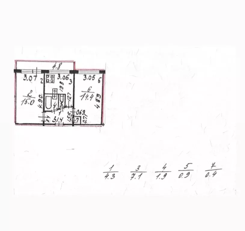 2-к кв. Санкт-Петербург ул. Евдокима Огнева, 10К3 (44.0 м) - Фото 1