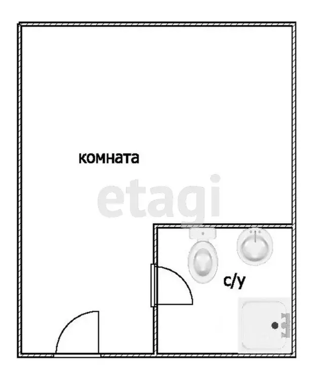 Студия Краснодарский край, Анапа Промышленная ул., 11В (18.0 м) - Фото 1