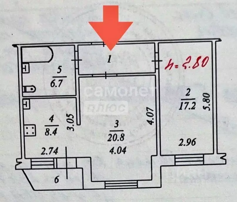 2-к кв. Ямало-Ненецкий АО, Ноябрьск Холмогорская ул., 49 (61.3 м) - Фото 1