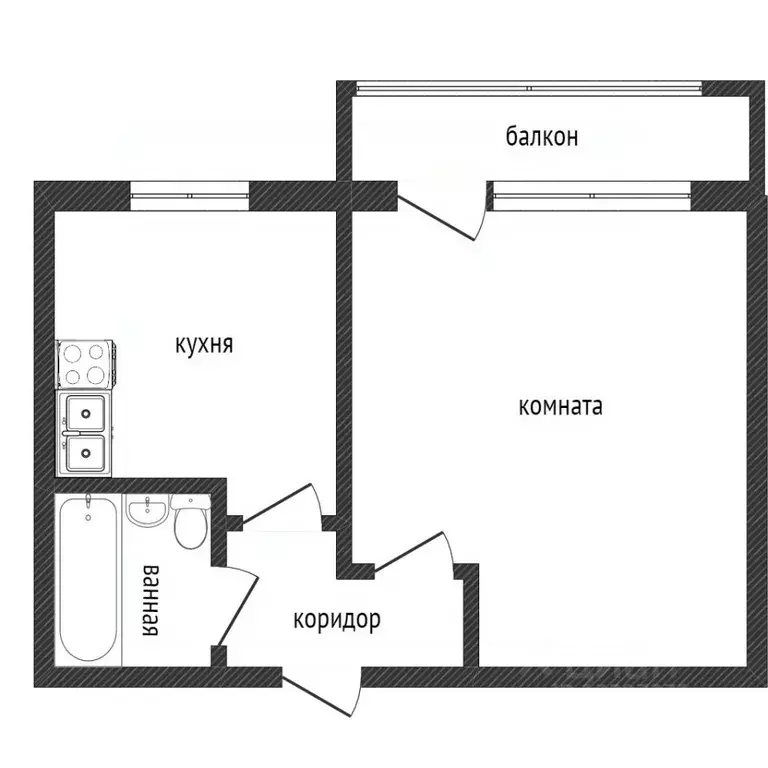 1-к кв. Свердловская область, Нижний Тагил ул. Циолковского, 2к2 (30.0 ... - Фото 1