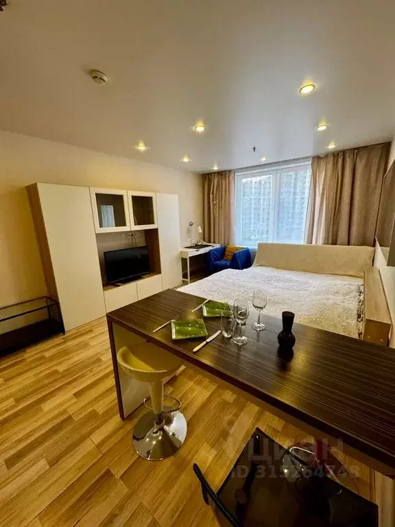 Студия Санкт-Петербург ул. Хошимина, 16А (27.0 м) - Фото 1