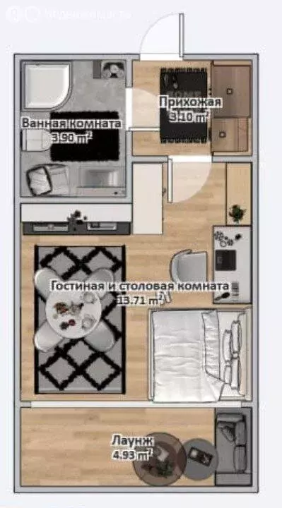 1-комнатная квартира: Санкт-Петербург, Кубинская улица, 76к1 (25.67 м) - Фото 0