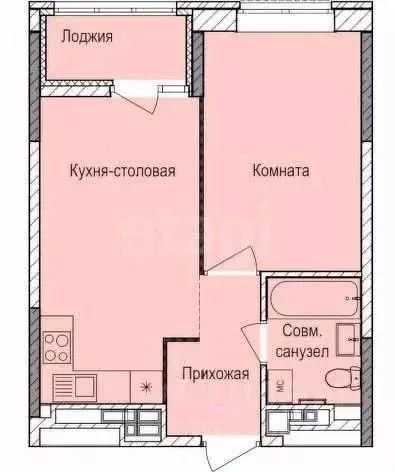 1-к кв. Удмуртия, Ижевск ул. 10 лет Октября, 79А (39.0 м) - Фото 1