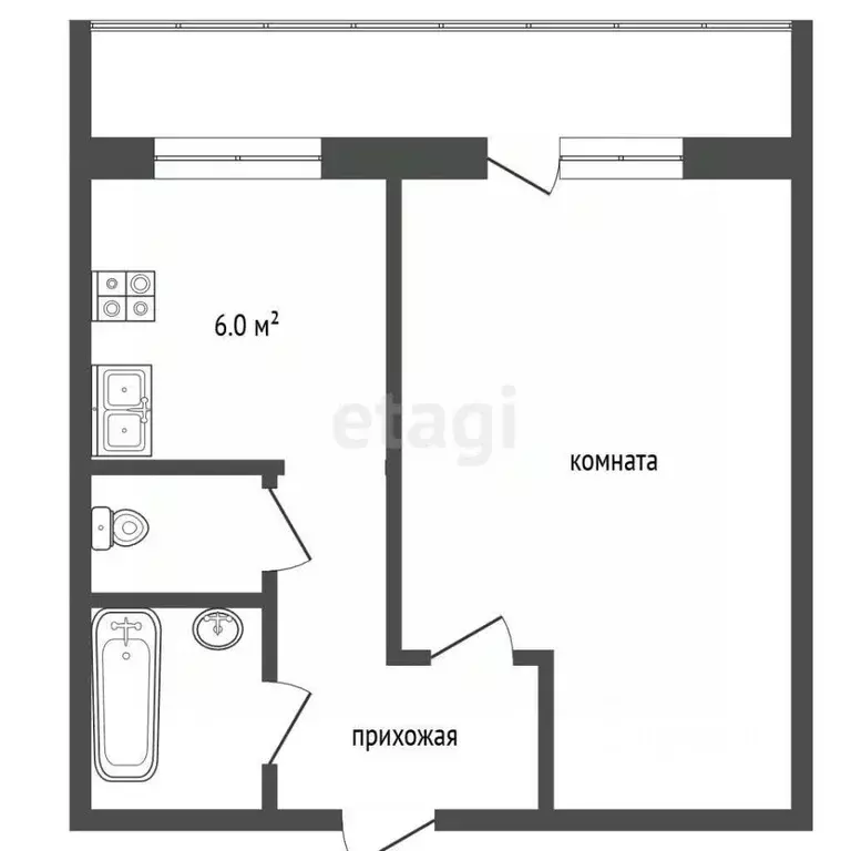 1-к кв. Владимирская область, Муром ул. Артема, 40 (32.1 м) - Фото 2