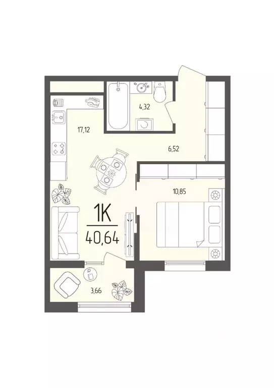 1-к кв. Крым, Евпатория ул. Крупской, 11А (40.64 м) - Фото 1