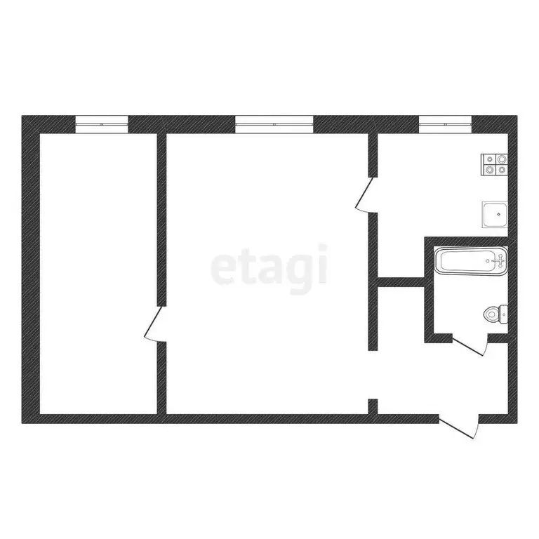 2-комнатная квартира: Нижний Новгород, улица Панфиловцев, 11 (38.7 м) - Фото 0