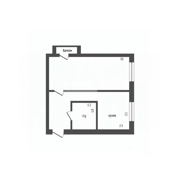 1-к кв. Дагестан, Дербент Красноармейский пер., 56 (33.0 м) - Фото 2