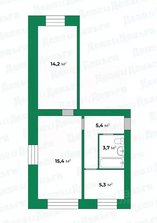 2-к кв. Кировская область, Киров ул. Герцена, 93 (44.0 м) - Фото 1