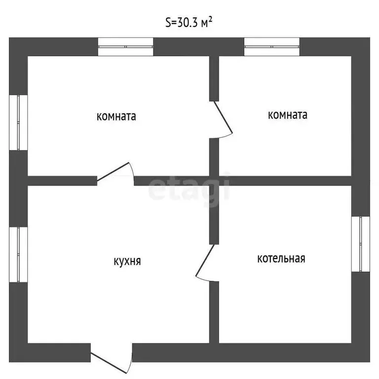 Дом в Заводоуковск, улица Республики (30.3 м) - Фото 1