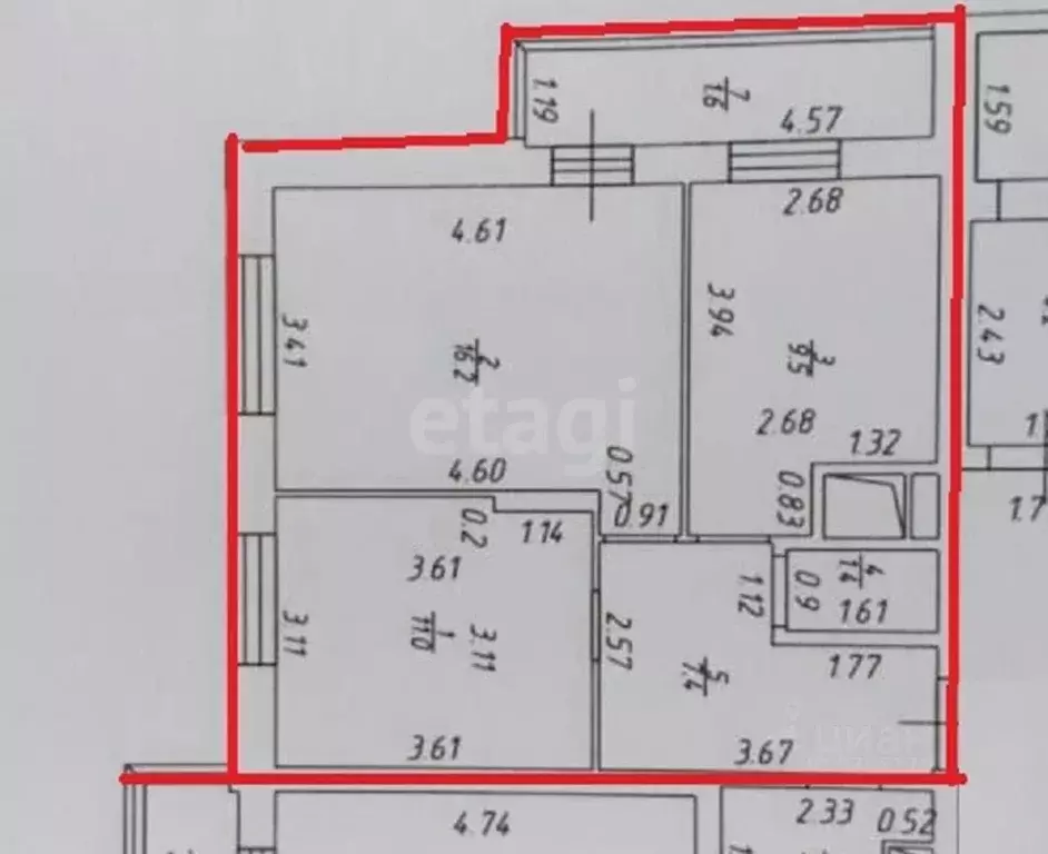 2-к кв. Татарстан, Казань ул. Сабан, 5Б (49.1 м) - Фото 2