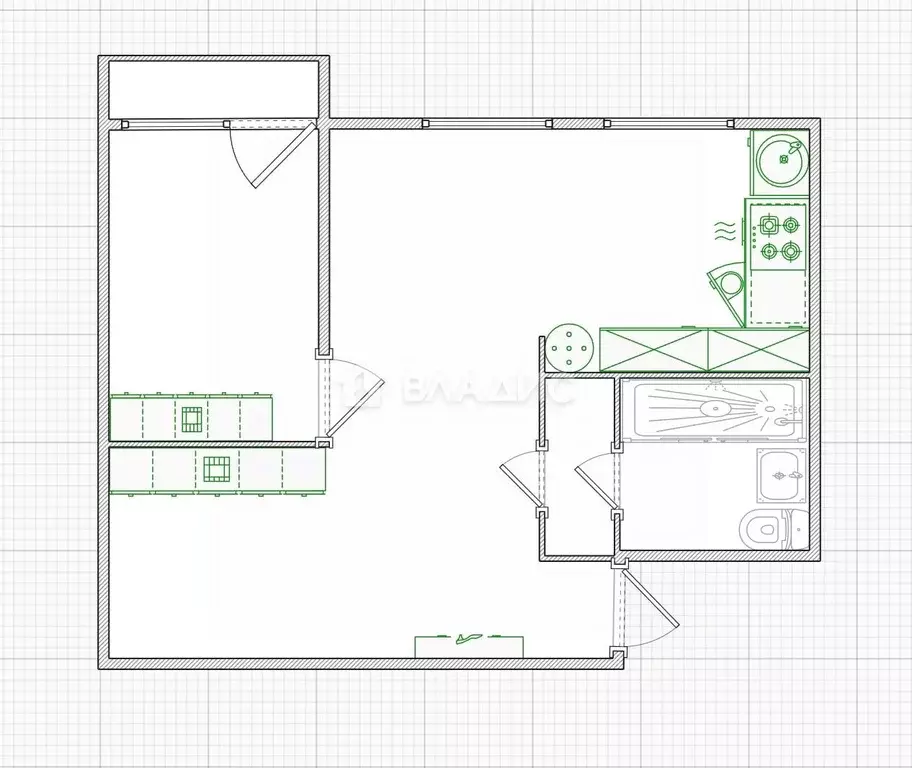 2-к кв. Московская область, Истра муниципальный округ, д. Алексино 2А ... - Фото 2