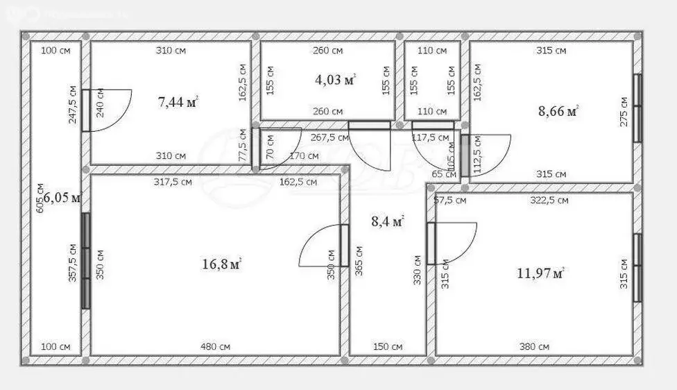 3-комнатная квартира: Тюмень, Амурская улица, 68 (59.6 м) - Фото 1