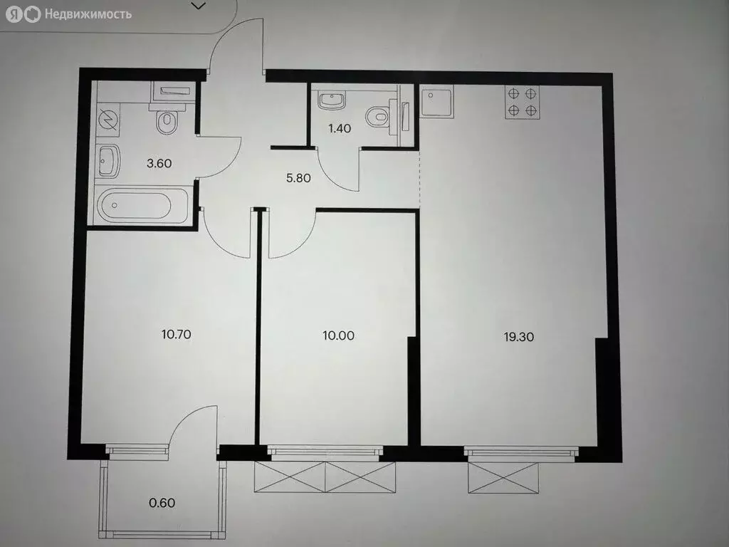 2-комнатная квартира: деревня Новое Девяткино, жилой комплекс Заречный ... - Фото 1