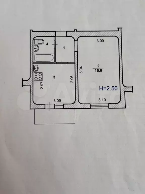 1-к. квартира, 31 м, 7/10 эт. - Фото 0