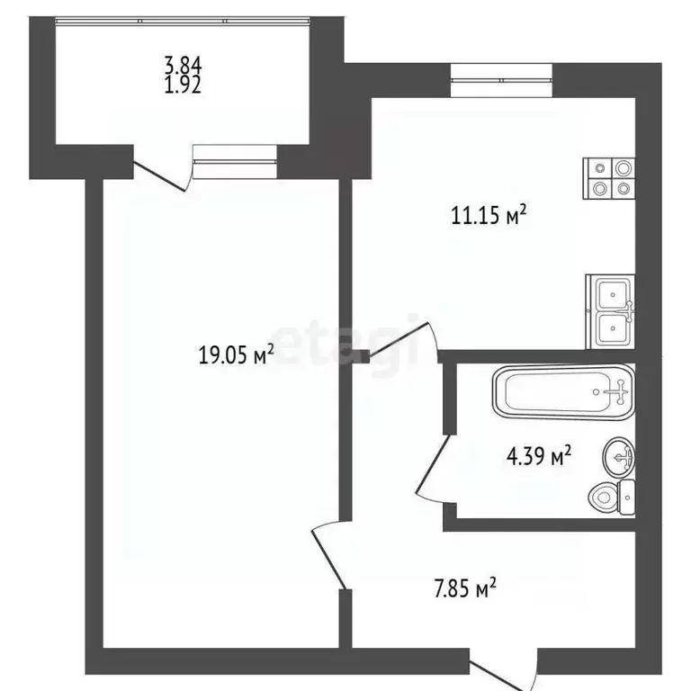 1-к кв. Марий Эл, Йошкар-Ола бул. Ураева, 10А (44.7 м) - Фото 1