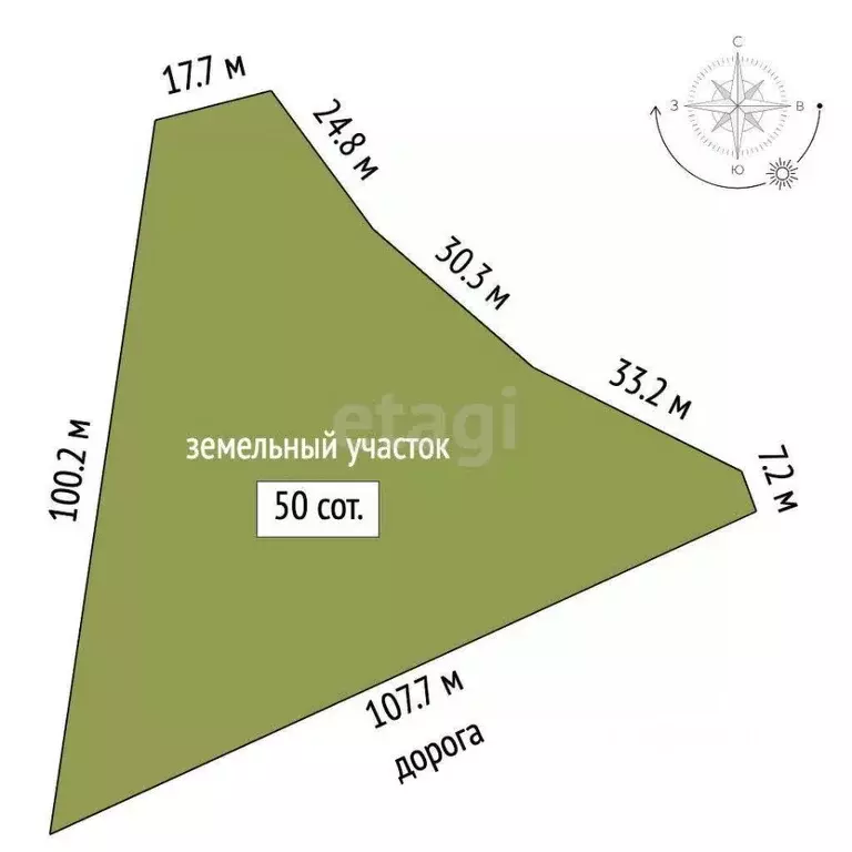 Участок в Крым, Черноморский район, с. Окуневка  (50.0 сот.) - Фото 2