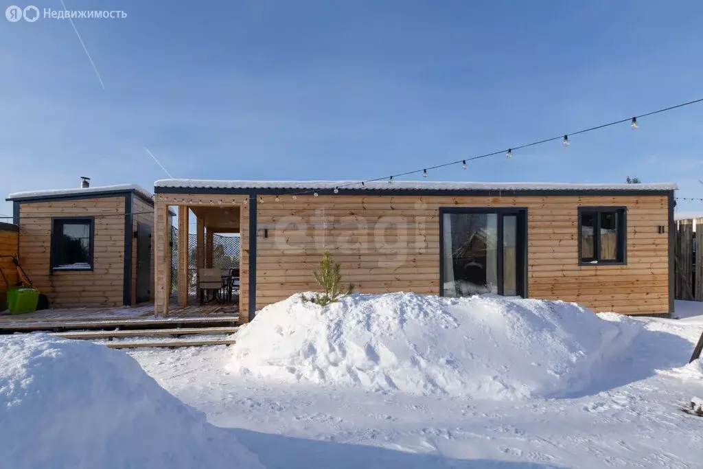 Дом в Тюмень, территория СОСН Агросад-Тюмень, 1-я линия (80.3 м) - Фото 1