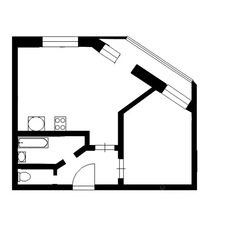 2-к кв. Санкт-Петербург ул. Ткачей, 68к2 (50.0 м) - Фото 1