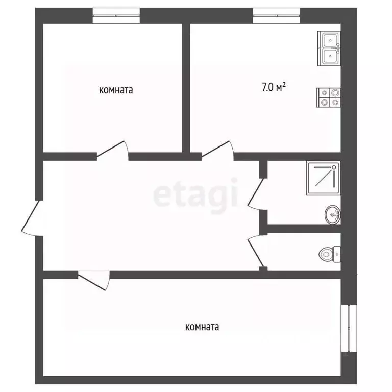 2-к кв. Ямало-Ненецкий АО, Муравленко ул. Ленина, 60 (52.1 м) - Фото 2