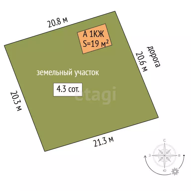 Дом в Тюмень, СНТ Электрон, Дачная улица (19 м) - Фото 1