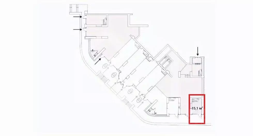 Помещение свободного назначения в Москва Ярцевская ул., 27к1 (15 м) - Фото 2