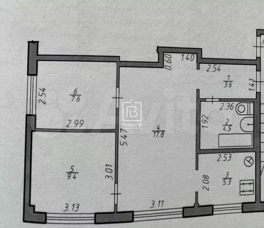 3-к. квартира, 48,2 м, 1/5 эт. - Фото 0