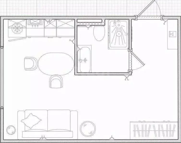 Студия Москва Коломенская ул., 9 (23.1 м) - Фото 1