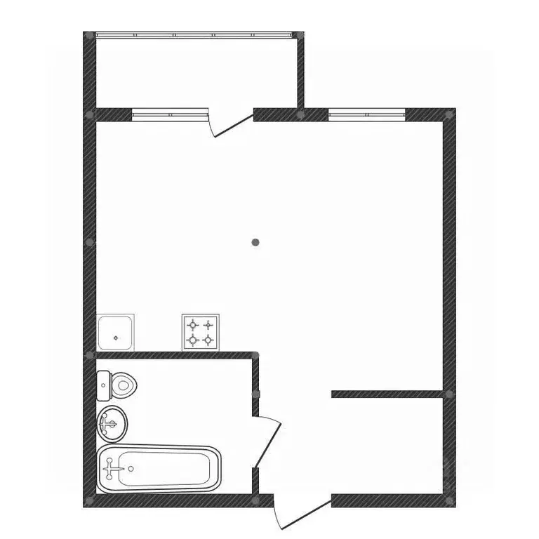 Студия Башкортостан, Уфа Шакша-Южная жилрайон, ул. Сельская, 3 (26.0 ... - Фото 2