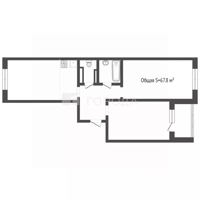 3-к кв. Алтайский край, Барнаул ул. 6-я Нагорная, 15Г/5к1 (67.8 м) - Фото 0