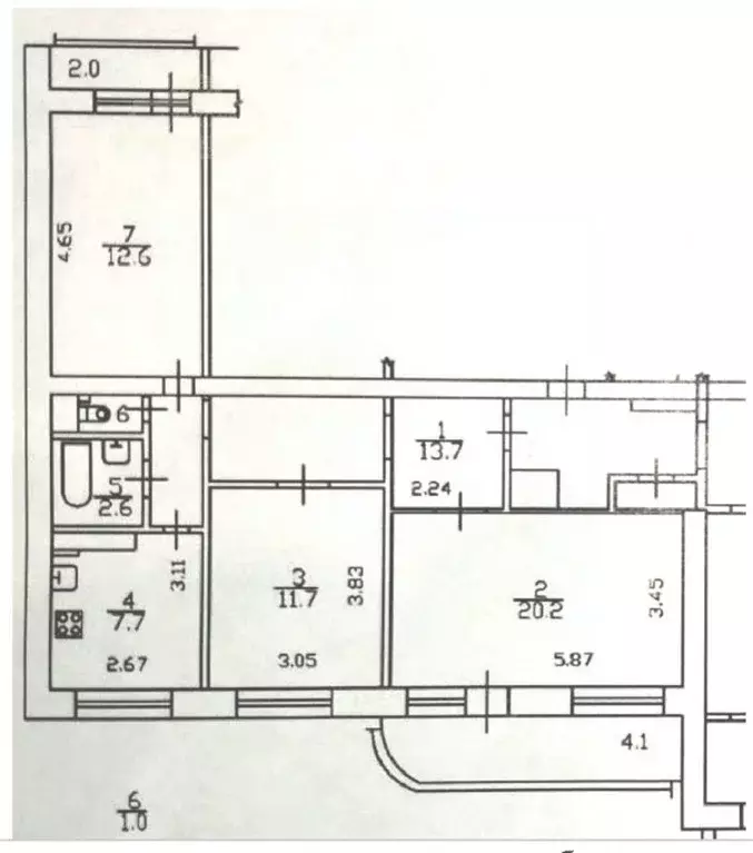 3-к кв. Санкт-Петербург Комендантский просп., 35К1 (69.5 м) - Фото 1