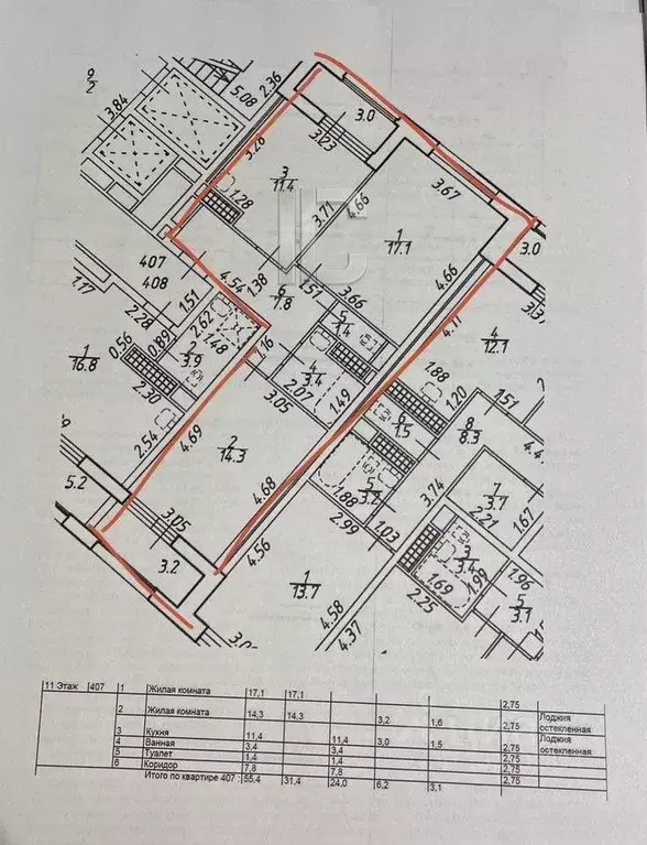 2-к кв. Санкт-Петербург Планерная ул., 97к1 (56.0 м) - Фото 2