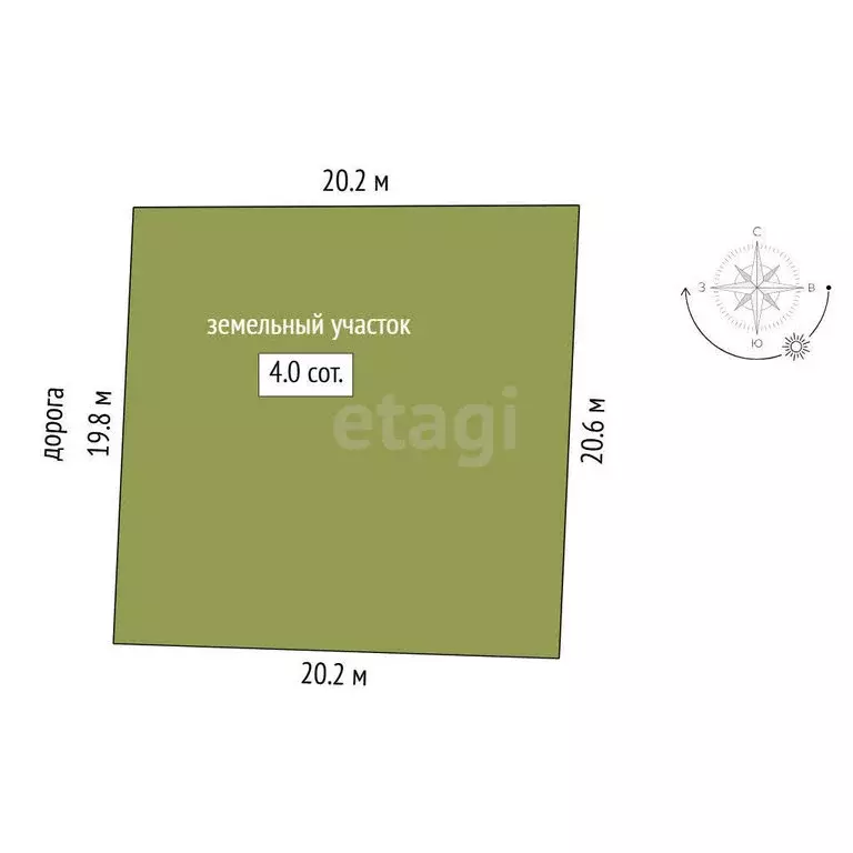 Участок в Тюмень, СНТ Автомобилист, Крыжовниковая улица (4.04 м) - Фото 1