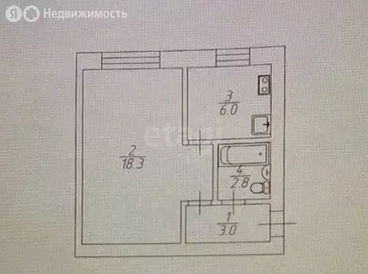 1-комнатная квартира: Саратов, Тракторная улица, 43 (30.1 м) - Фото 0