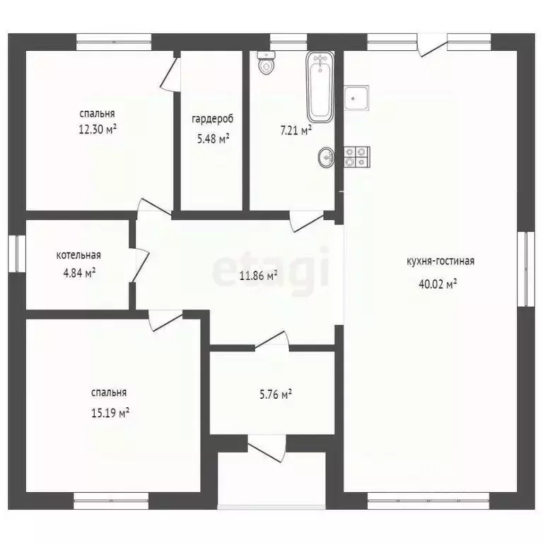 Дом в Тюменская область, Тюменский район, с. Успенка, Успенский кп  ... - Фото 2