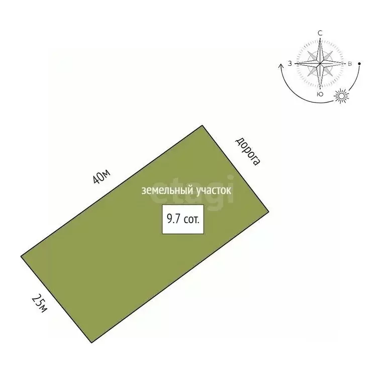 Участок в Хабаровский край, Хабаровский район, с. Корсаково-1  (9.7 ... - Фото 2