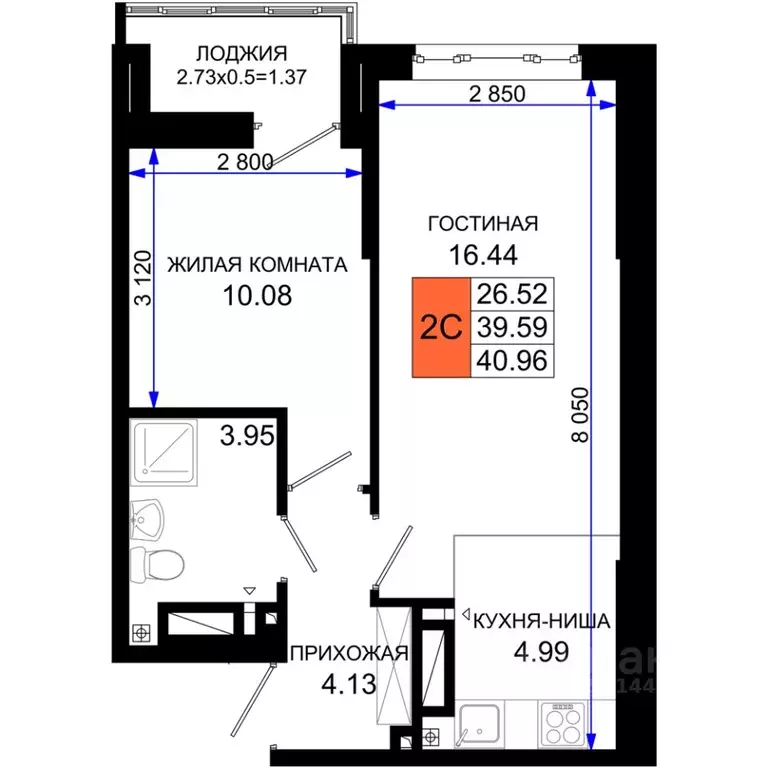 1-к кв. Ростовская область, Ростов-на-Дону Элеваторный пер., 6/2с ... - Фото 0