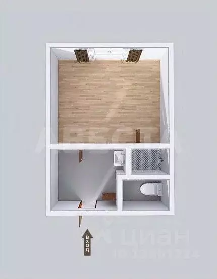 1-к кв. Омская область, Омск Городок Нефтяников мкр, ул. Энергетиков, ... - Фото 2