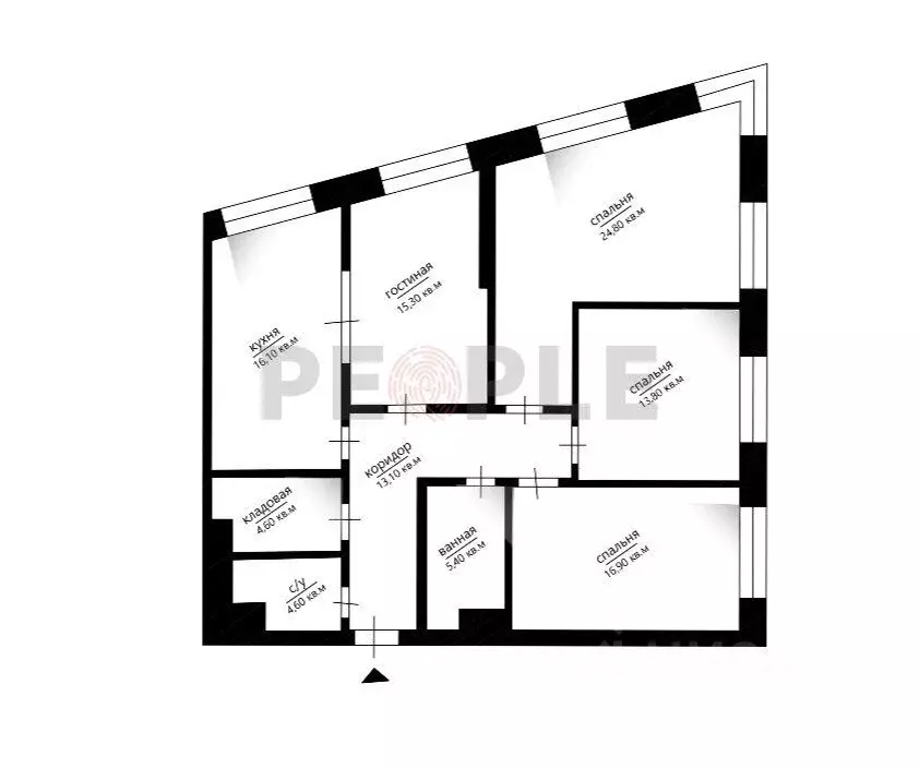 4-к кв. Москва ул. Народного Ополчения, 15К2 (119.0 м) - Фото 1