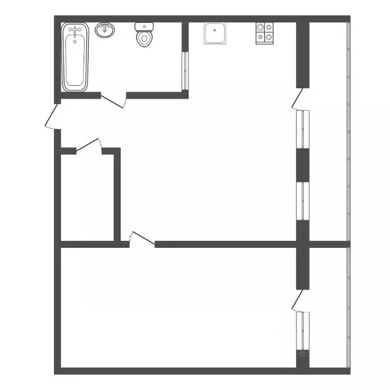 2-к кв. Тульская область, Тула ул. Пузакова, 19 (52.7 м) - Фото 1