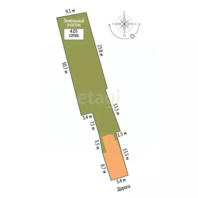Дом в Тамбовская область, Тамбов Ленинградская ул., 125 (55 м) - Фото 2