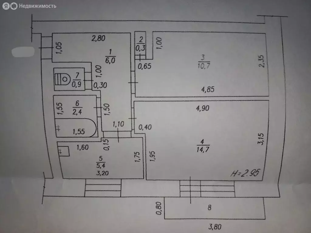 2-комнатная квартира: Белово, улица Халтурина, 34В (40.4 м) - Фото 0