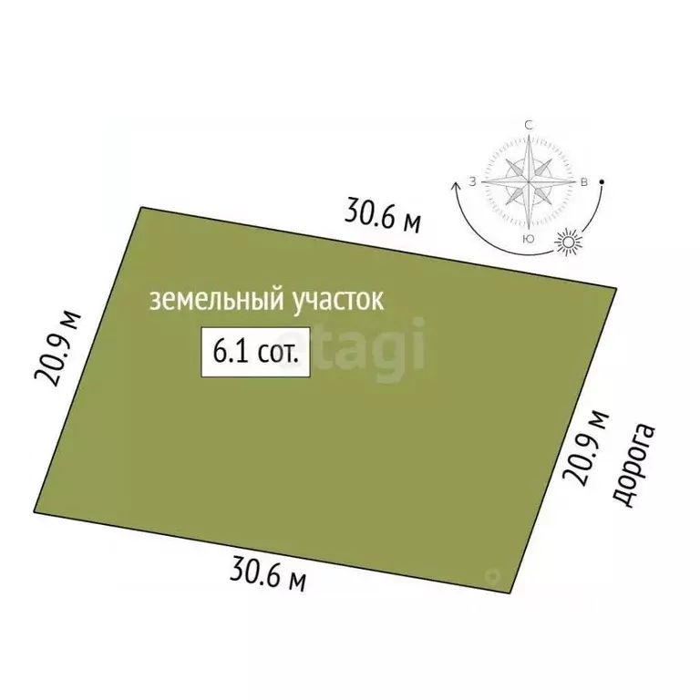 Участок в Крым, Судак муниципальный округ, с. Миндальное, Солнечная ... - Фото 2