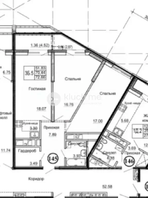 3-к кв. Татарстан, Казань ул. Горьковское Шоссе, 2Ак1 (75.0 м) - Фото 1