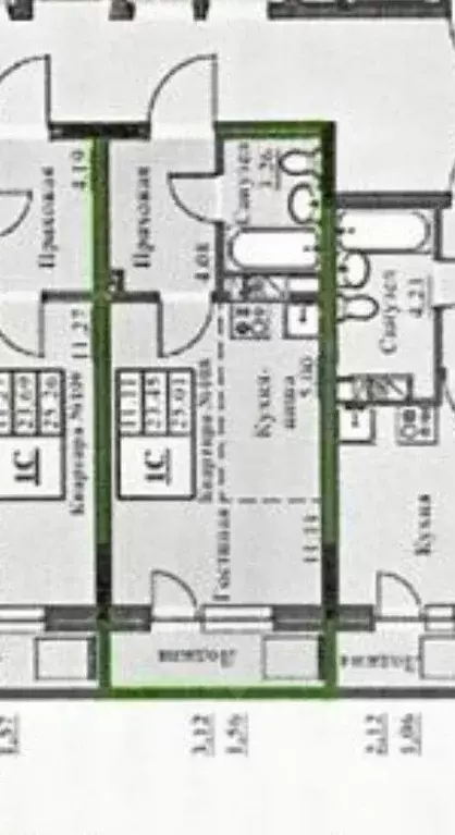 Студия Пермский край, д. Кондратово ул. Водопроводная, 6/2 (25.0 м) - Фото 2