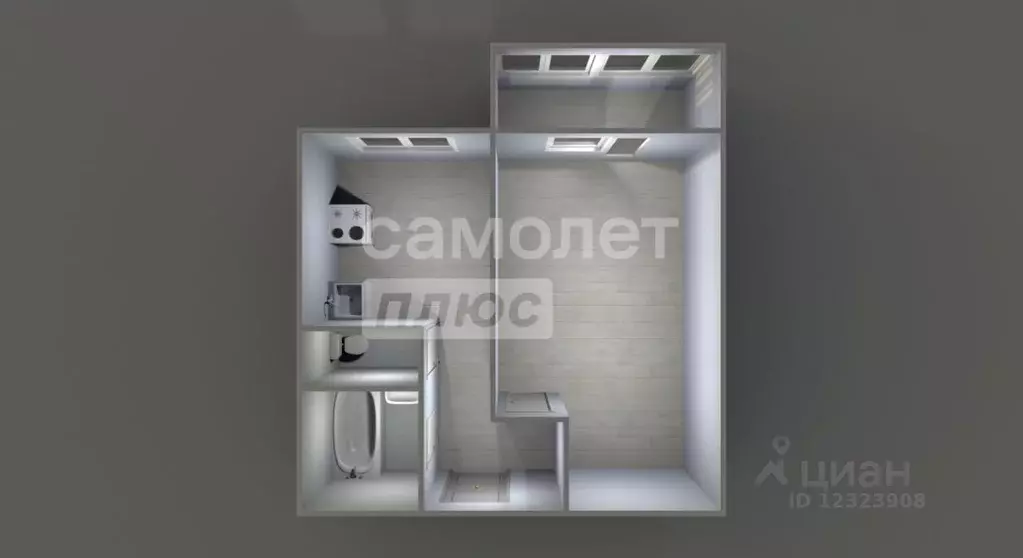 1-к кв. Московская область, Подольск Тепличная ул., 10 (38.5 м) - Фото 2