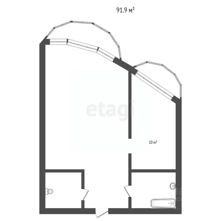2-к кв. Ставропольский край, Кисловодск Пятигорская ул. (87.3 м) - Фото 2