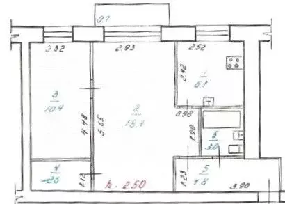 2-к кв. Забайкальский край, Чита ул. Столярова, 27А (46.0 м) - Фото 1