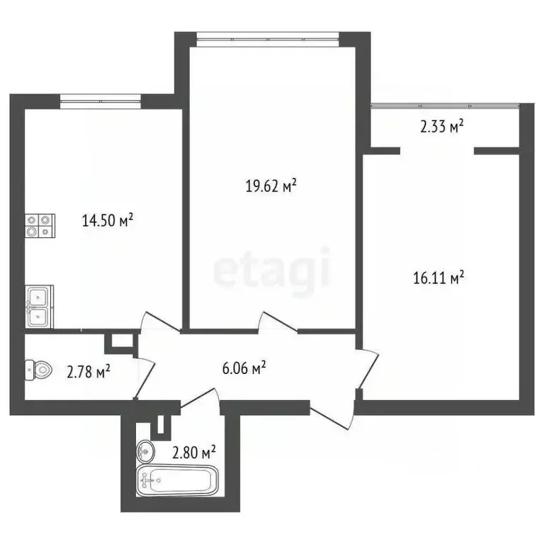 2-к кв. Севастополь ул. Челнокова, 17к1 (65.0 м) - Фото 2